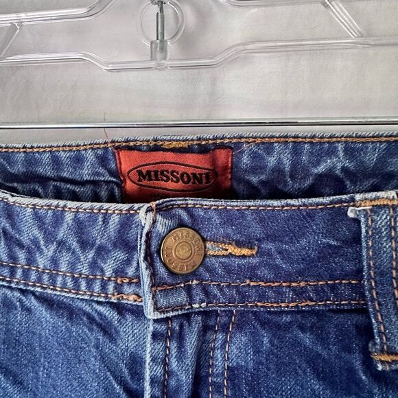 Vintage 1990s Missoni Cropped Boyfriend Jeans 42 IT 6 US - Picture 9 of 15